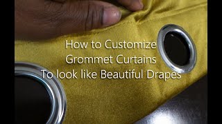 How To make Grommet Curtains Look Like Lux Drapes [upl. by Ahsietal]