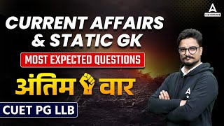 Current Affairs and Static GK Questions for CUET PG LLB Entrance Exam 2023  CUET PG LLB Preparation [upl. by Liauqram]