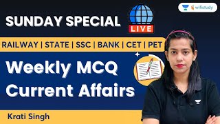 Weekly MCQ Current Affairs  Important For All Exams  Krati Singh [upl. by Letnuahs]