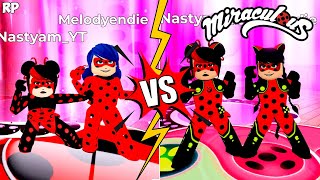 REVERSO VS ORIGINAL TRANSFORMAÇOES Comparação NO MIRACULOUS RP  MIRACULOUS ROBLOX [upl. by Tanitansy]