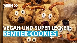 Vegane RentierCookies backen I PlätzchenWerkstatt [upl. by Pinter]