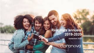 Présentation résultats annuels 20192020  Claranova [upl. by Dray]