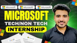 Microsoft Internships for Tech amp Non Tech College Students  EARN ₹50000Month Apply Now in 2024 [upl. by Hashum]