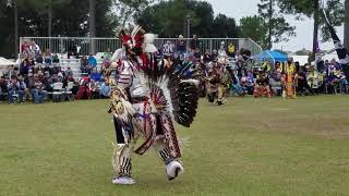 Poarch Creek Alabama pow wow 2018 top four judge rolin special [upl. by Nilac135]