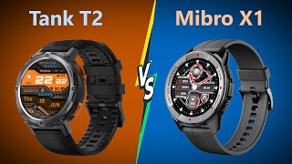 Kospet Tank T2 Vs Mibro X1 Smart Watch Head To Head Comparison 2023  Review Plaza [upl. by Daggna]