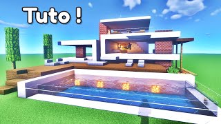 Petite Maison Moderne   TUTO MINECRAFT [upl. by Letnom]