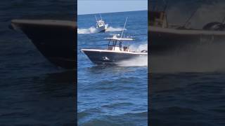 Twin Outboards Sea Hunt amp Regulator Boats  Manasquan Inlet [upl. by Nylime260]