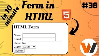 How to Create Forms in HTML A Complete Guide for Beginners  Learn HTML form in 10 minutes [upl. by Tomaso309]