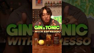 Espresso GinampTonic cocktails bartender bartending mixology barchemistry espresso coffee gin [upl. by Ecinuahs]