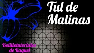 Fondo TUL DE MALINAS  Bolillotutorial ADSUAR  Encaje de Bolillos Bolillotuber [upl. by Kiraa620]