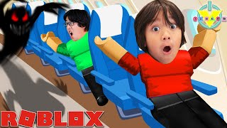 Ryan Escapes the Airplane with Daddy in ROBLOX Lets Play Roblox Airplane 4 with Ryans Daddy [upl. by Hathcock281]