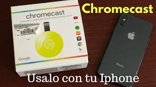 Chromecast usalo con tu IPhone UNBOXING  INSTALACION Español MX [upl. by Combe]