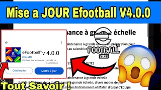 Date de sortie de la mise à jour efootball 25 mobile  V400🤯🤯 Tout Savoir [upl. by Edholm817]