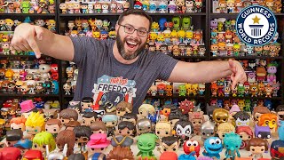 Largest Collection of Funko Pops  Guinness World Records [upl. by Enom449]