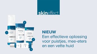 NIEUW De effectieve oplossing voor puistjes meeeters en vette huid  Skineffect onzuivere huid [upl. by Areic]