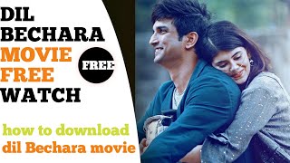 how to download Dil Bechara movie and watch free 😱 Sushant Singh Rajput movies youtubevideomovi [upl. by Persis]