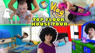 HOUSE TOUR 1 0 The Top Floor w Lexi Shawn Chase Mom amp Dad Rooms FUNnel Family Vlog [upl. by Gayleen]