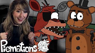 NEW FNAF FAN REACTS TO ALL 5 AM AT FREDDYS BY PIEMATIONS [upl. by Adnima]