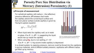 Ceramic Processing L319 Pore analysis by mercury porosimetry [upl. by Anyg970]