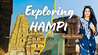 Vlog  One day Itinerary in Hampi  Exploring HAMPI Places hampi vlog [upl. by Yngad432]