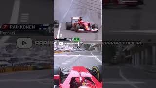 Kimi Raikkonen overtake Kamui Kobayashi  Monaco GP 2014 formula1 monacogp [upl. by Llehsram]