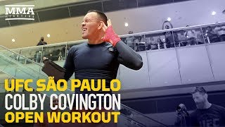 UFC Sao Paulo Colby Covington Open Workout Highlights  MMA Fighting [upl. by Vince]