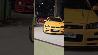 Nissan Skyline GTR R34 leaving Car Show [upl. by Enrobyalc]