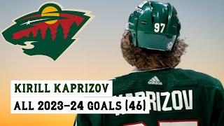 Kirill Kaprizov 97 All 46 Goals of the 202324 NHL Season [upl. by Adnih80]