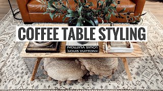 Decorate With Me How To Style A Coffee Table [upl. by Prissie]