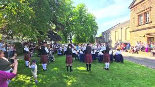 Selkirk Siver band and Selkirk Pipe band Highland Cathedral [upl. by Needan]