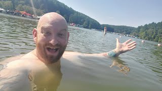 GO JUMP IN THE LAKE  RV Camping at Tappan Lake Park Deersville Ohio [upl. by Zerlina]