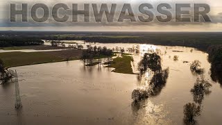 HOCHWASSER im Landkreis Celle und Northeim durch die Aller und Leine  Keller und Straßen voll [upl. by Monarski]