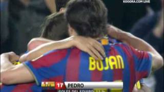 Barcelona Vs Deportivo la Coruña 20 Pedro Best Goal In The La Liga 20092010 [upl. by Lainey]