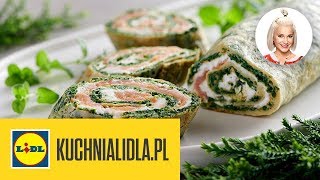 ROLADA SZPINAKOWA Z ŁOSOSIEM 🐟  Daria Ładocha amp Kuchnia Lidla [upl. by Crifasi225]