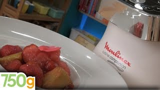 Soupe de fraises et rhubarbe à la rose  750g [upl. by Cloris]