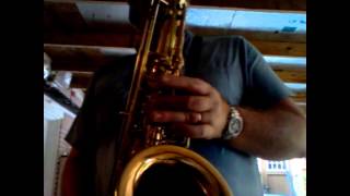 D Dorian D7 Scale Tenor Sax Improv [upl. by Einwat]