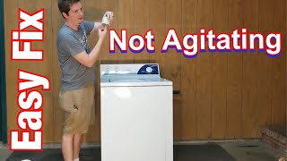 GE Hotpoint or RCA Washer spinning but not agitating step by step easy repair [upl. by Fidelio]