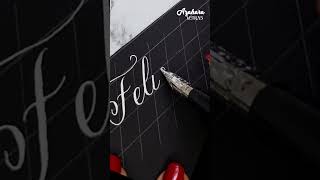 ✍️ Caligrafía Inglesa Felicidad caligrafia satisfayingcalligraphy caligrafiabonita satisfaying [upl. by Dustan]