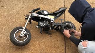 49cc pocket bike custom mods [upl. by Naerb]