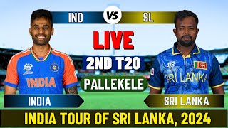 Live IND Vs SL Match Score  Live Cricket Match Today IND vs SL 2nd T20 live 1st innings livescore [upl. by Adnim599]