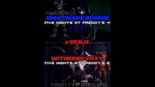 Nightmare Bonnie VS Withered Foxy Rematch [upl. by Areem337]