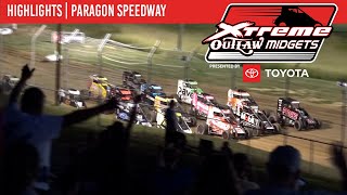 Xtreme Outlaw Midget Series  Paragon Speedway  September 2 2023  HIGHLIGHTS [upl. by Eenwat]