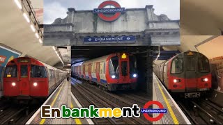 London Underground Weekend Crowds and Action at Embankment Station 090624 [upl. by Anaeg789]