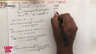 DSP7 Discrete Fourier transform as linear function  matrix form  EC [upl. by Led699]