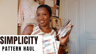 Simplicity Pattern Haul sewingpatterns sewing [upl. by Drarreg]