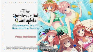 The Quintessential Quintuplets Memories of a Quintessential Summer  PlayStation 4 [upl. by Lladnyk]