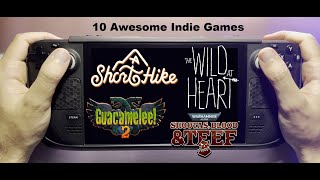 10 Great Indie games to play on the Steam Deck [upl. by Enimzzaj959]