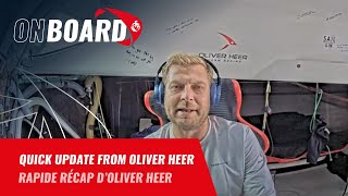 Oliver Heer  Quick update from onboard  Vendée Globe 2024 [upl. by Asreht]