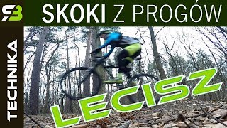 Technika jazdy na rowerze górskim  dropy cz 1 Skoki z progów XC  MTB [upl. by Yrahca591]