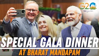 Exclusive visuals from Gala dinner during G20 Summit at Bharat Mandapam [upl. by Nitsuga]